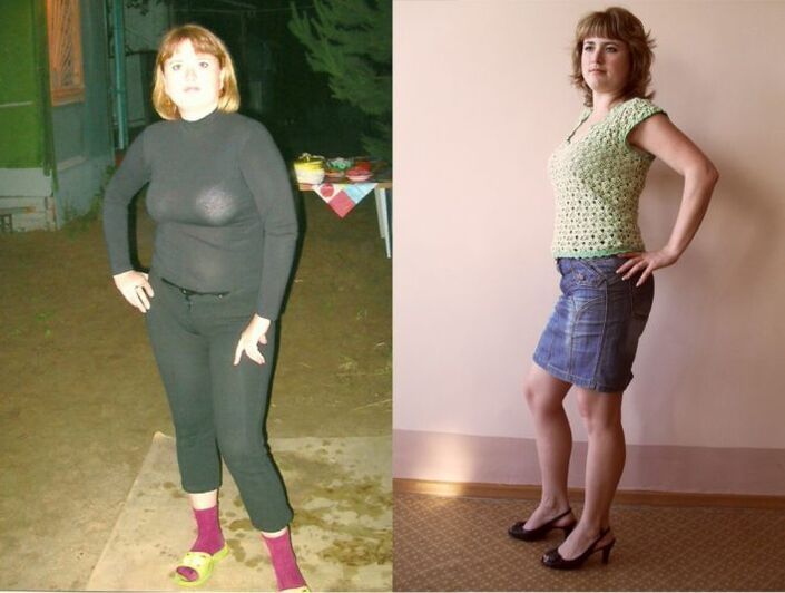 enne ja pärast kehakaalu langetamist oma lemmikdieedil foto 1